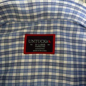 UNTUCKit men's size XXL wrinkle free short sleeve shirt